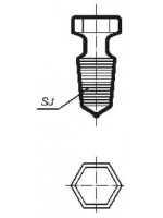 Пробка шестигранная, со шлифом 14/23 (Кат. № 8131/632 493 503 050) Simax 