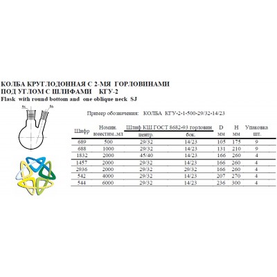 Колба КГУ-2-1-6000-29-14 (544)