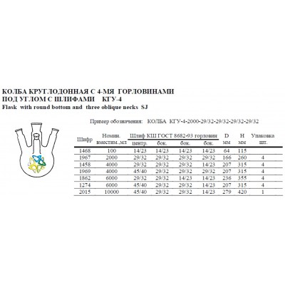 Колба КГУ-4-2000-29-29-29-29 (1967)
