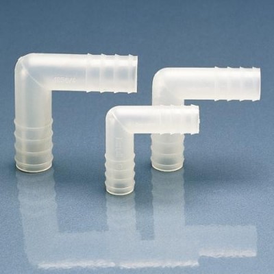 Соединитель Г-образный для шлангов с внутр. диам. 10-11 мм, пластиковый PP (81254) (Vitlab)